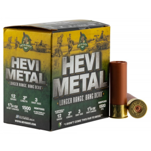 I-Round 38003 Hevi-Metal Longer Range 12 GA 3 1 1/4 Oz #3 Shot 25rd Box Ammo