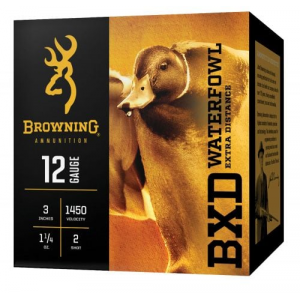 wning BXD Waterfowl 12 Gauge 3.5 1 1/2 Oz 2 Shot 25 Bx/ 10 Cs Ammo