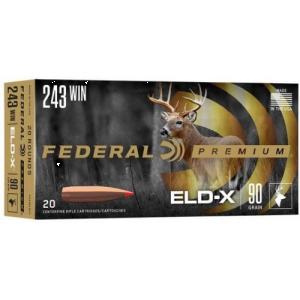 eral Premium .243 Win 90gr ELD-X 20ct Box Ammo