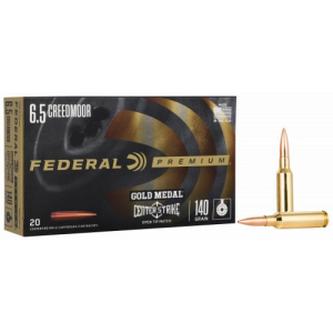 eral GM65CRDOTM1 Gold Medal 6.5 Creedmoor 140 Gr Open Tip Match (OTM) 20 Bx/10 Cs Ammo