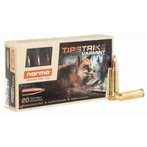 ma Ammunition (RUAG) 20175832 TIPSTRIKE Varmint 22-250 Rem 55 Gr Polymer Tip 20 Per Box/ 10 Cs Ammo