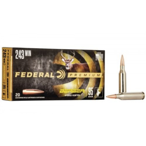 eral Premium Berger Hybrid Hunter 243 Win 95 Gr Berger Hybrid Hunter 20 Bx/ 10 Cs Ammo