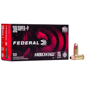 eral American Eagle 38 Super P Jacketed Hollow Point 115gr 50rd Box Ammo