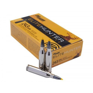  Sauer Elite Hunter Tipped 243 Win 90 Gr Controlled Expansion Tip 20 Bx/ 10 Cs Ammo