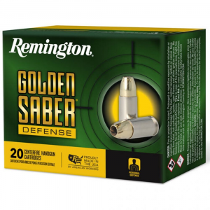 ington Golden Saber Bonded Handgun 10mm 180 Gr. BJHPB 20 Rd. Ammo