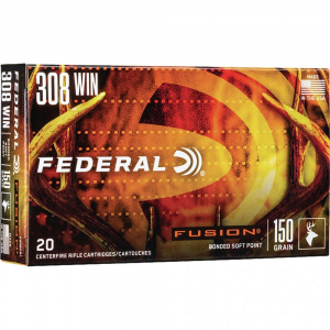 eral Fusion Rifle 308 Win 150 Gr. Fusion Soft Point 20 Rd. Ammo