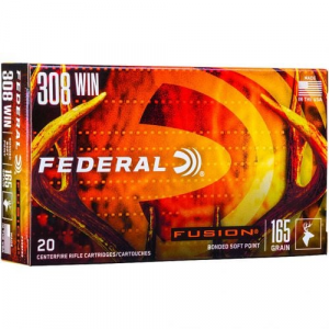 eral Fusion Rifle 308 Win 165 Gr. Fusion Soft Point 20 Rd. Ammo