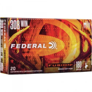 eral Fusion Rifle 308 Win 180 Gr. Fusion Soft Point 20 Rd. Ammo