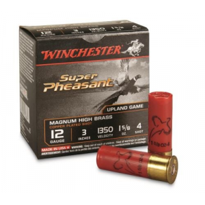 chester Super Pheasant Magnum High Brass 12 Gauge 3 1 5/8 Oz 4 Shot 25 Bx/ 10 Cs Ammo