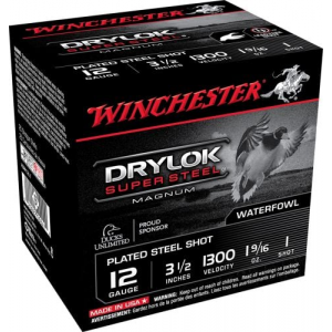 chester Drylock Super Steel Magnum 12 Gauge 3.5 1 9/16 Oz 1 Shot 25 Bx/ 10 Cs Ammo