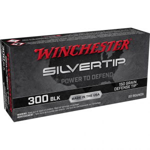 Winchester Silvertip .300 Blackout Ammunition 150 Grain Defense Tip 1900 fps - Winchester