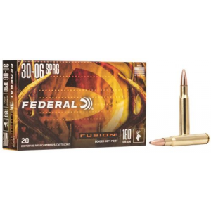 eral Fusion 30-06 Springfield 180gr Spitzer 20rd Box Ammo