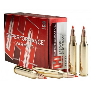 NADY SUPERFORMANCE 243WIN 75GR VMAX 20RD BOX Ammo