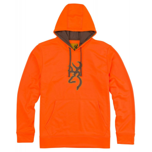 Browning Tech Hooded Sweatshirt Blaze Orange Large - Browning
