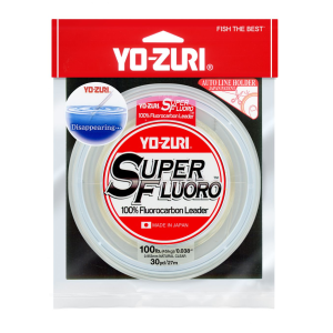 Yo-Zuri SuperFluro Fishing Line, Clear, 100lb Break Strength, 30 Yards - Yo-Zuri