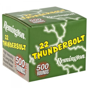 ington .22 LR 40 GR. Thunderbolt Round Nose 500 RDS Ammo