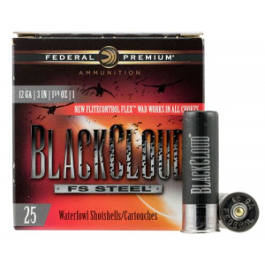 eral Black Cloud FS Steel 12 Gauge 3 1 1/4 Oz #1 Shot 25rd Box Ammo