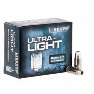 erty Ultra-Light Hollow Point 9mm P 50 Gr 20 Round Box Ammo