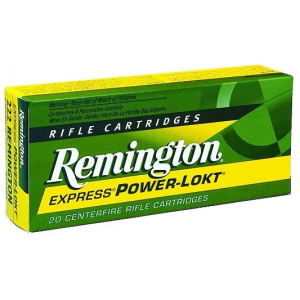 ington Core-Lokt 22-250 Remington 55 Grain Pointed Soft Point 20rd Box Ammo