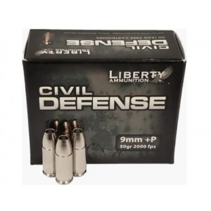 erty Civil Defense Hollow Point 9mm P 50 Gr 20 Round Box Ammo