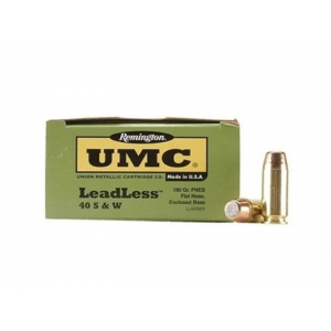 ington Ammunition Range 40 S&W 180 Gr Flat Nose Enclosed Base (FNEB) 50 Bx/ 10 Cs Ammo