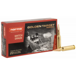 ma Ammunition (RUAG) 20169292 Match Golden Target 6.5 Creedmoor 143 Gr/BTHP 20 Per Box/ 10 Cs Ammo