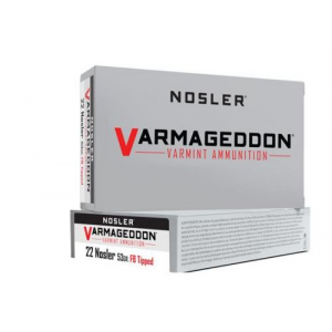 ler Varmageddon Rifle Ammunition 22 Nosler 53 Gr. VG FBT 20 Rd. Ammo