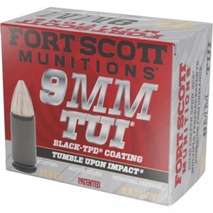 t Scott Munition TPD Black Pistol 9mm 115 Gr. TUI 20 Rd. Ammo