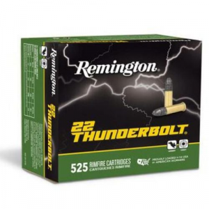 ington 22 Thunderbolt Rimfire Ammunition .22 LR 40gr 1255 Fps 525/ct Ammo