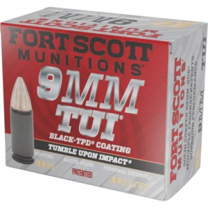 t Scott Munition TPD Black Pistol 9mm 80 Gr. TUI 20 Rd. Ammo