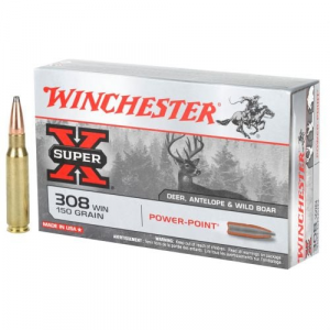 chester Super X Power-Point Soft Point 308 Winchester 150 Gr 20 Round Box Ammo