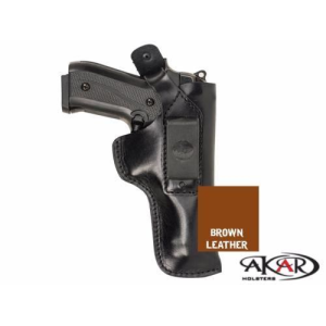 Dual Carry IWB / Belt Brown Leather Holster for Walther PPS, Akar - Akar
