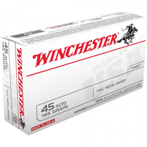 chester USA Pistol .45 ACP 185 Gr. FMJ Flat Nose 50 Rd. Ammo