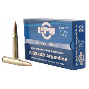  Metric Rifle 7.65x53mm Argentine 174 Gr Full Metal Jacket (FMJ) 20 Bx/ 10 Cs Ammo