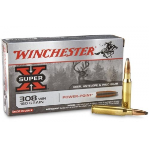 chester Super X Power-Point Soft Point 308 Winchester 180 Gr 20 Round Box Ammo