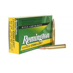 ington Core-Lokt .30-06 Springfield 165 Grain Pointed Soft Point 20rd Box Ammo