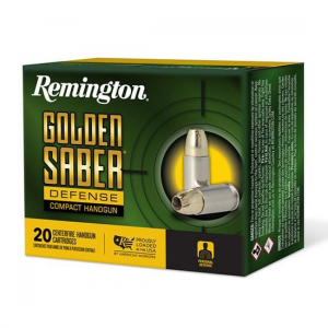 ington Ammunition Golden Saber Defense .45 ACP P 185 Gr Brass Jacket Hollow Point (BJHP) 20 Bx/ 25 Cs Ammo