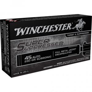 chester Super Suppressed Pistol .45 ACP 230 Gr. FMJ 50 Rd. Ammo