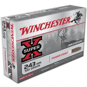 chester Super-X 243 Winchester 100gr Power-Point 20rd Box Ammo