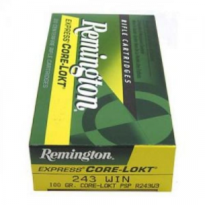 ington Core-Lokt 243Win 100gr Pointed Soft Point 20rd Box Ammo