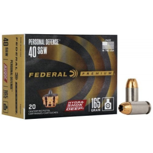 eral Premium Personal Defense Hydra Shock Deep Hollow Point 40 S&W 20 Round Box Ammo