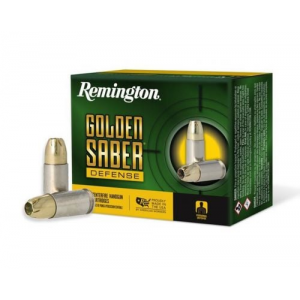 ington Ammunition Golden Saber Defense 9mm 147 Gr Brass Jacket Hollow Point (BJHP) 20 Bx/ 25 Cs Ammo