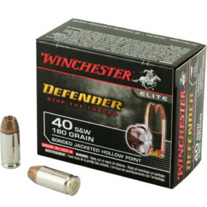 chester PDX1 Defender Bonded Jacket Hollow Point 40 S&W 20 Round Box Ammo