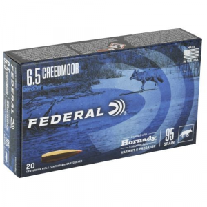 eral Varmint & Predator 6.5 Creedmoor 95 Gr Hornady V-Max (VMX) 20 Bx/ 10 Cs Ammo