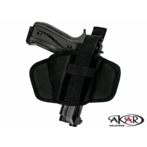 BERSA BP9CC Leather & Nylon Thumb Break Pancake Belt Holster, Akar - Akar