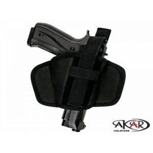 WILSON COMBAT 1911 Leather & Nylon Thumb Break Pancake Belt Holster - Akar