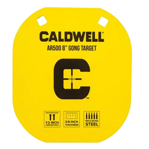 Caldwell 1116703 AR500 Gong Target Yellow AR500 Steel - Caldwell