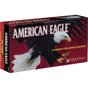 eral American Eagle Pistol 40 S&W 165 Gr. FMJ 50 Rd. Ammo