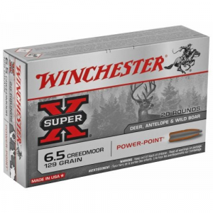 chester Super-X 6.5 Creedmoor 129 Gr Power-Point (PP) 20 Bx/10 Cs Ammo