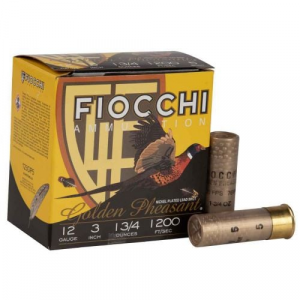 cchi Golden Pheasant 12 Gauge 3 1 3/4 Oz 5 Shot 25 Bx/ 10 Cs Ammo